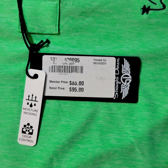 Straight Down Green Polo - Picture 4 of 5